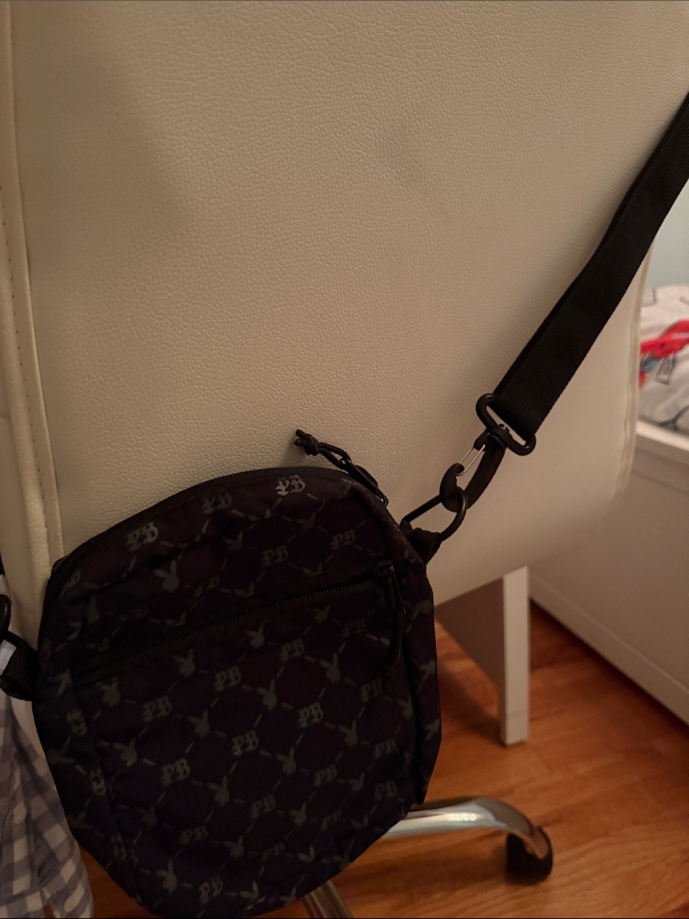 PacSun Black Patterned Crossbody Belt Bag